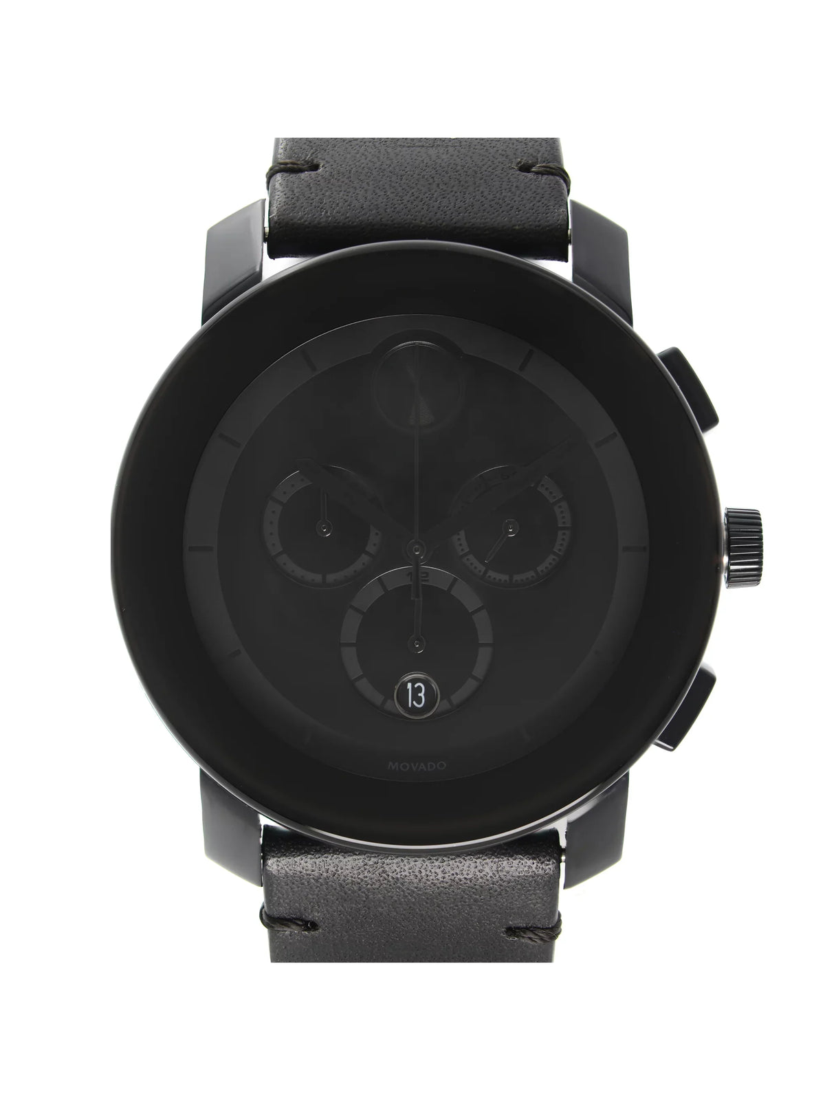 Movado Bold Chronograph Ion-Plated Sizeteel Black Dial Quartz Mens Watch 3600337