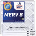 Filter King 38x63.5x1 Air Filter | 4-PACK | MERV 8 HVAC Pleated A/C Furnace Filters | MADE IN USizeA | Actual Sizeize: 38 x 63.5 x .75"