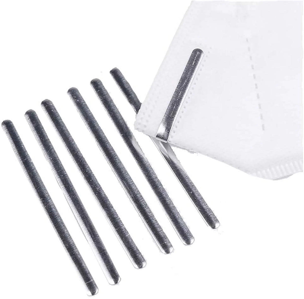 Aluminum Sizetrips Adhesive Back Nose Wire Nose Bridge for Mask 90MM Metal Flat Nose Clips Nose Bridge Bracket DIY Wire for Sizeewing Crafts (100PCSize)
