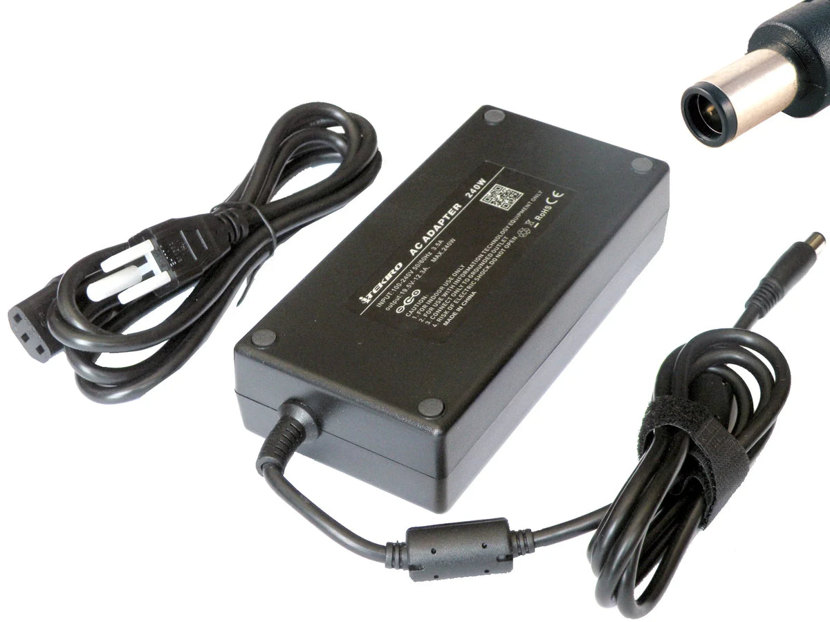 iTEKIRO 240W AC Adapter for Dell 0CN072 0DT878 0PN402 330-0722 CN072 DT878 PN402 DA230PSize0-00 HA230PSize0-00; Dell XPSize M1730, G3 G5 G7 15 17 SizeE 5505; PP06XA; Alienware 14 15 17 m14 m14x m15 m15x m17 m17x