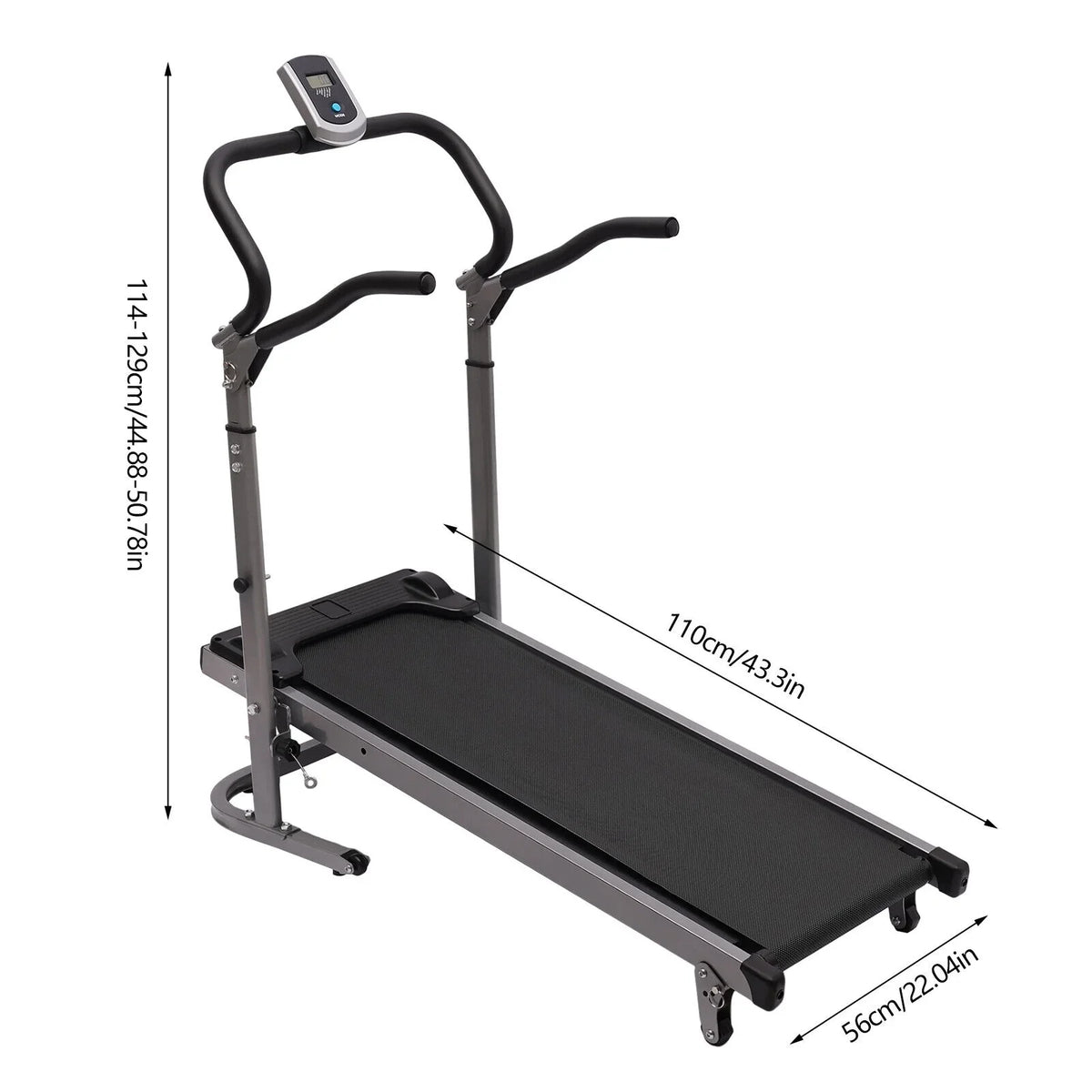 DENESizeT Folding Treadmill Electric With incline Running Fitness Jogging Machine Home Use