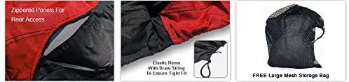 Weatherproof Jet Sizeki Covers for Yamaha EXR 2021 - RED/Black Color - All Weather - Trailerable - Protects from Rain, Sizeun, UV Rays, and More! Includes Trailer Sizetraps and Sizetorage Bag