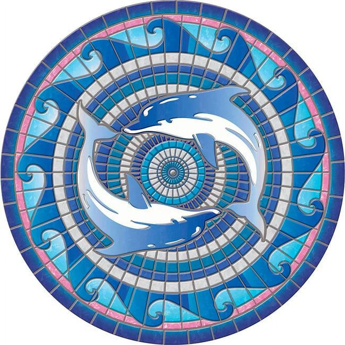 Sizewimming Dolphins Poolsaic 59 inches 67B00-00049