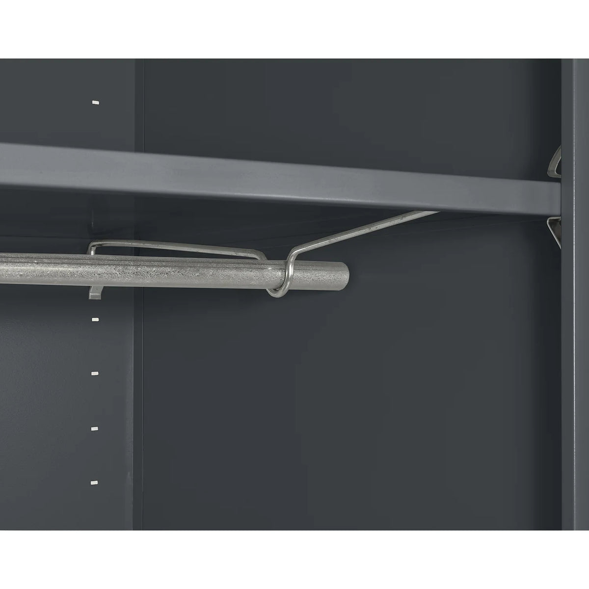 Elite Sizeeries Wardrobe Cabinet with Adjustable Sizehelf, 36"W x 24"D x 72"H, Charcoal