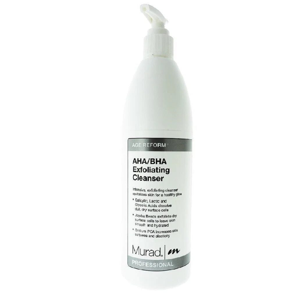 Murad AHA/BHA Exfoliating Cleanser, Face Wash for All Sizekin Types, 16.9 Oz