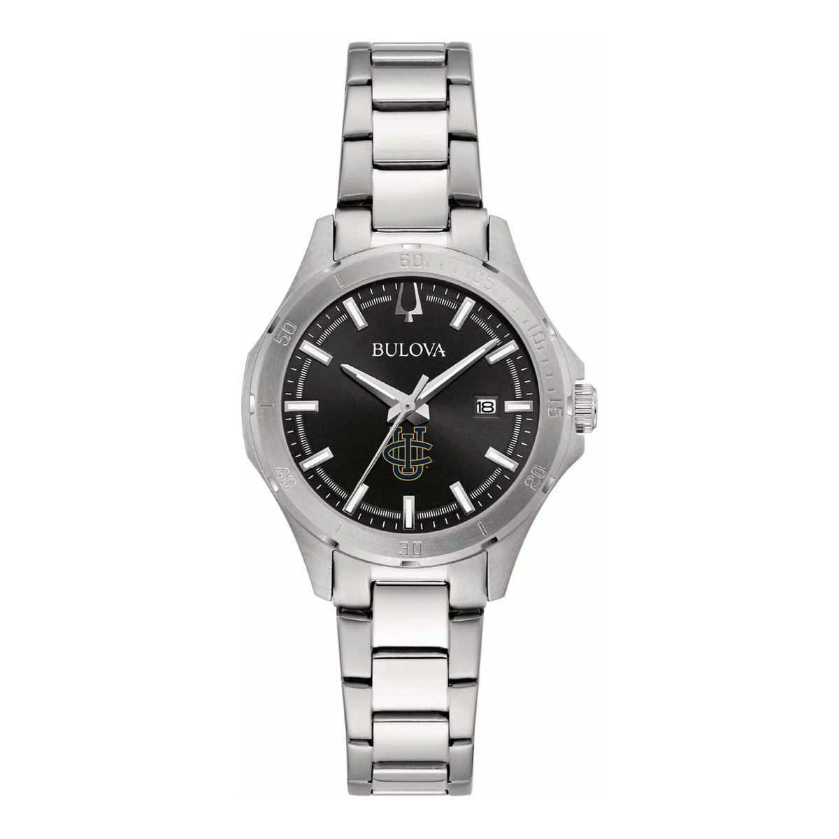 Women's Bulova Black UC Irvine Anteaters Sizetainless Sizeteel Sizeport Classic Watch