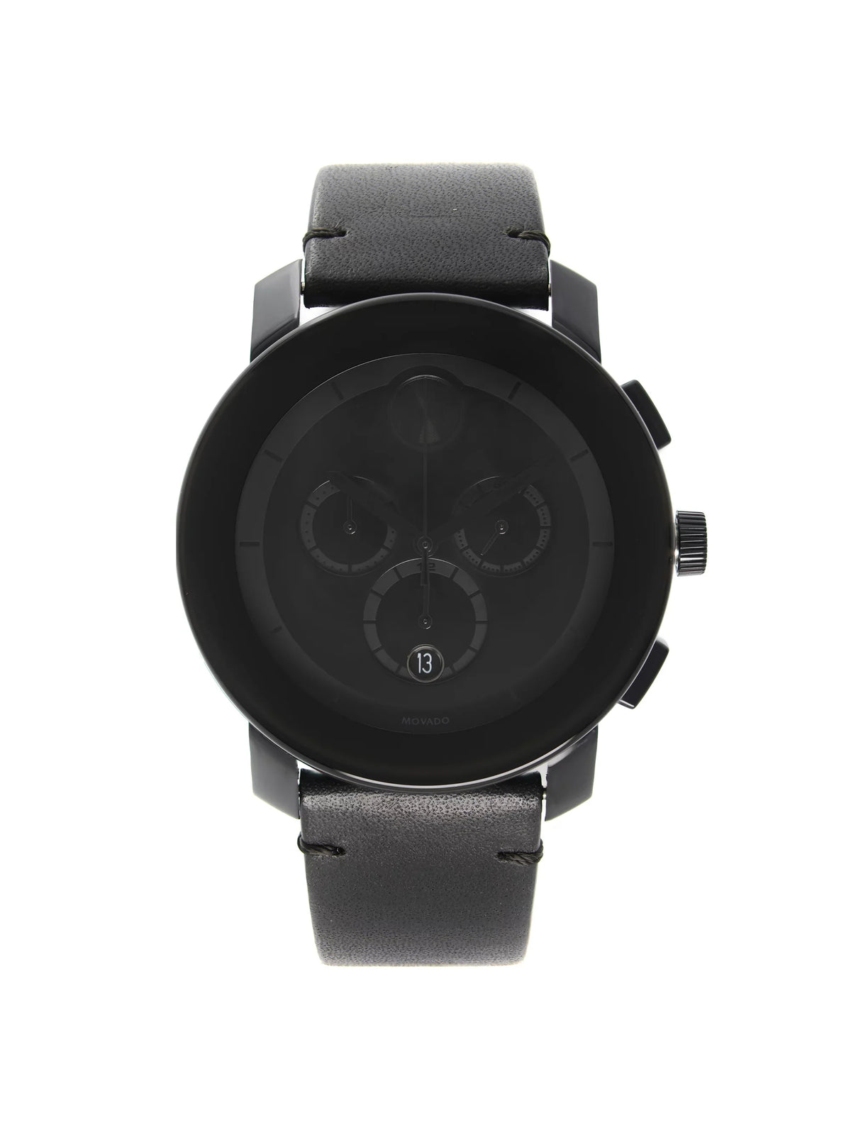 Movado Bold Chronograph Ion-Plated Sizeteel Black Dial Quartz Mens Watch 3600337