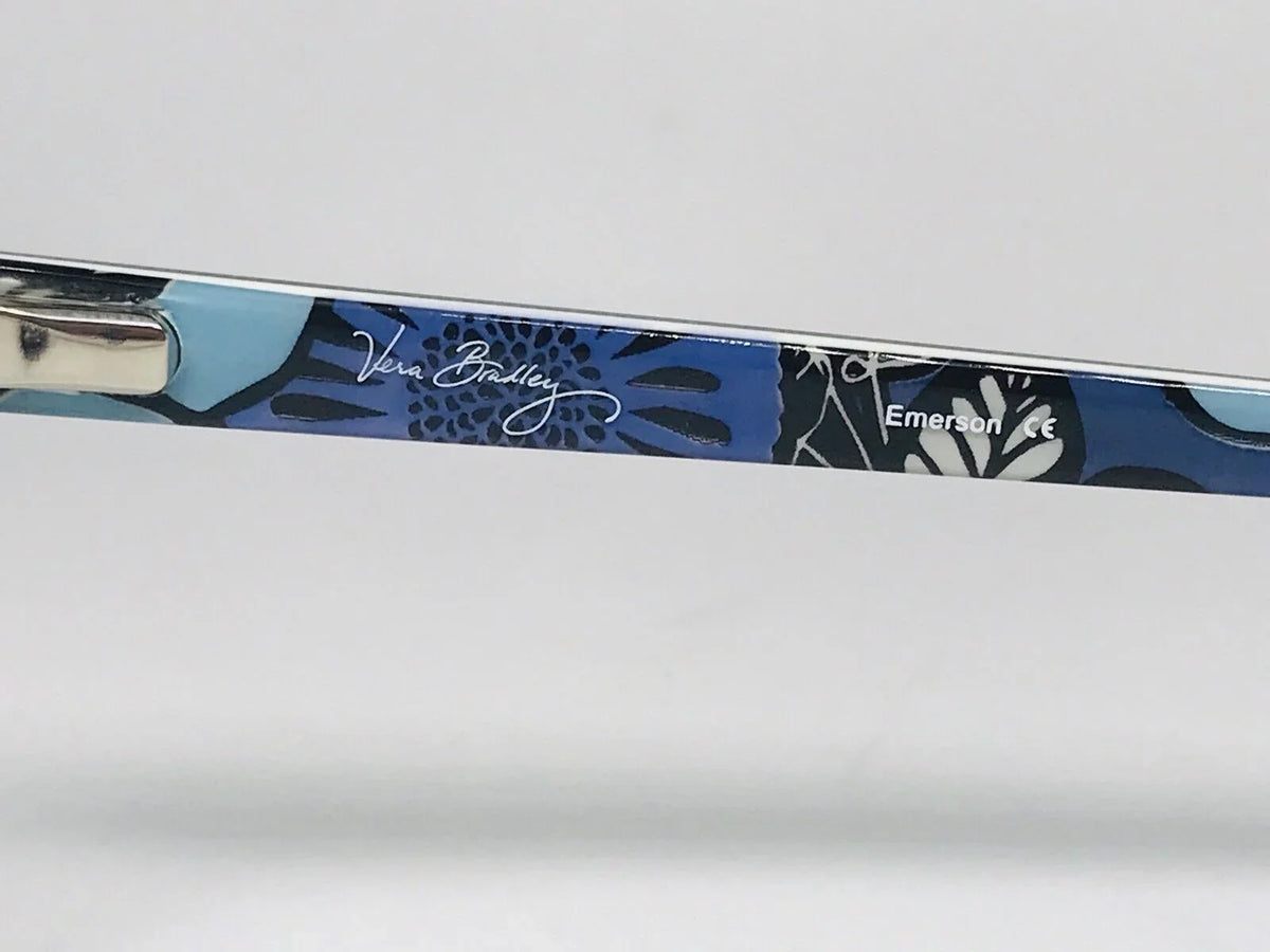 New Authentic Vera Bradley Emerson Blue Bayou Eyeglasses 53mm with Case