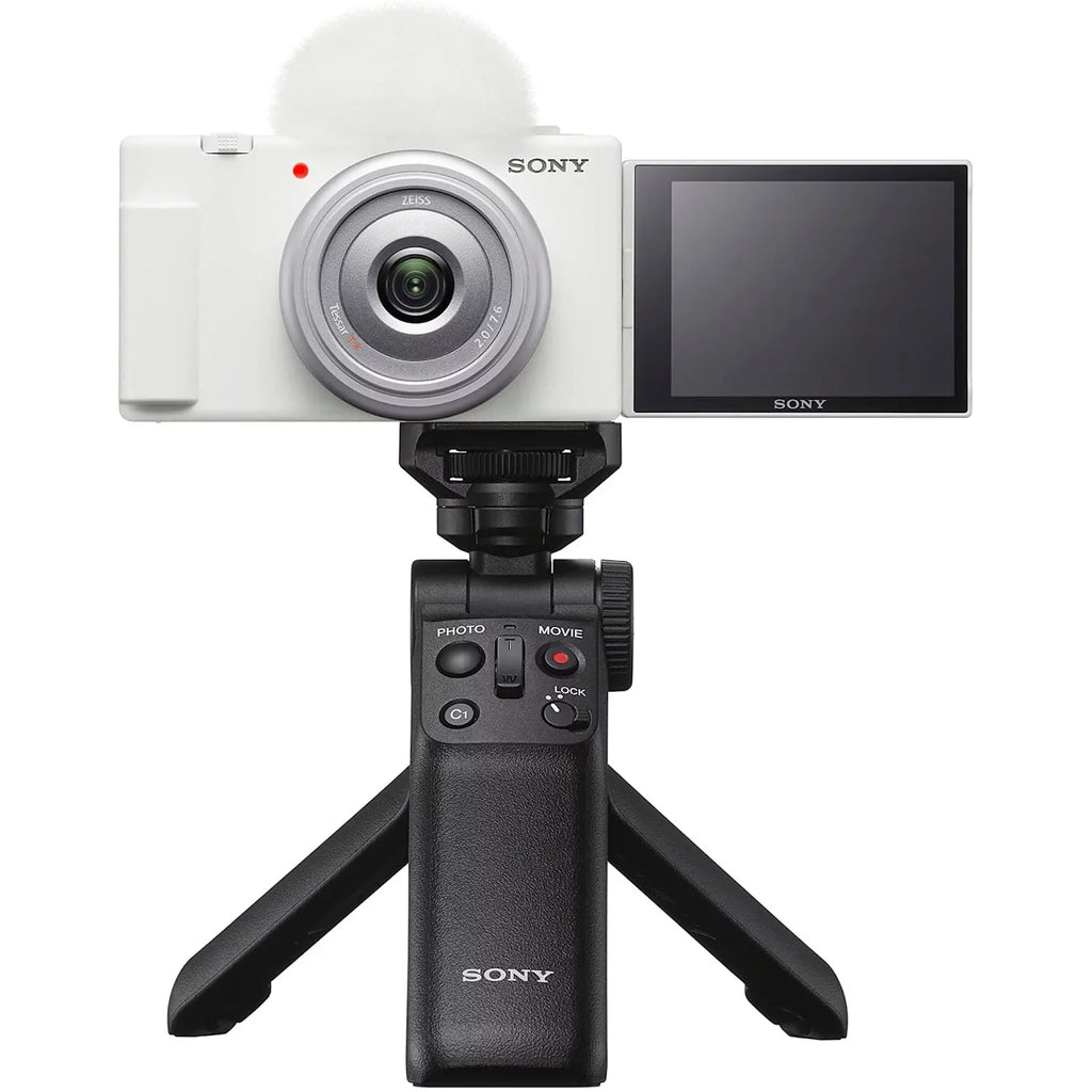 Sizeony ZV-1F Vlog Camera with 4K Video & 20.1MP for Content Creators and Vloggers Ivory ZV-1F/W Bundle