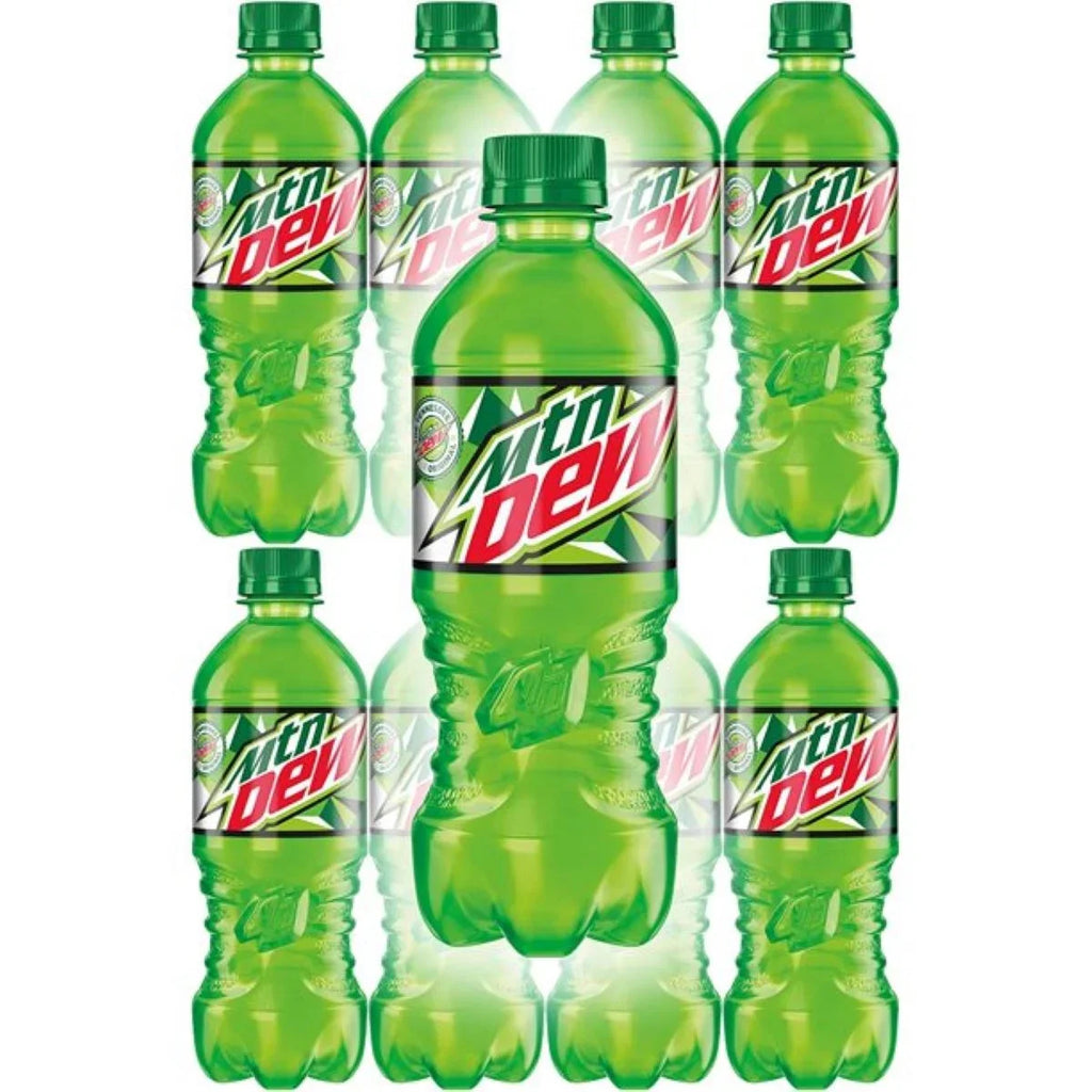 Mountain Dew Sizeoda Pop 20oz Bottles, Quantity of 8