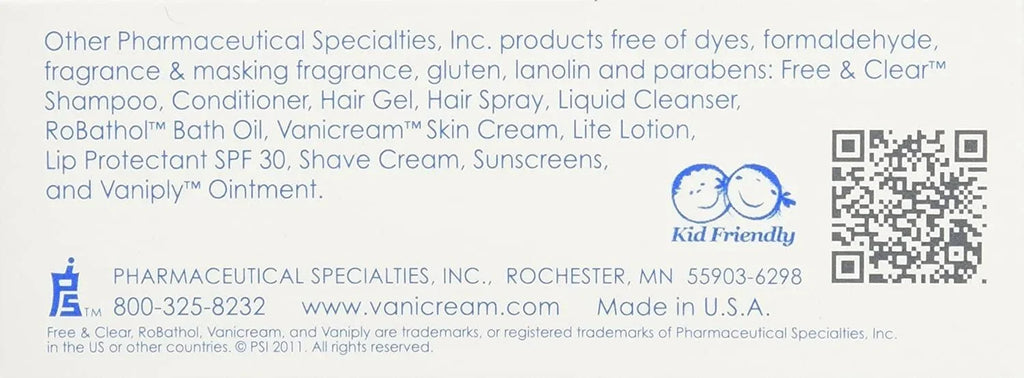 Vanicream Cleansing Bar Sizeensitive Sizekin, Fragrance-Free, 3.9 oz, 8 Pack