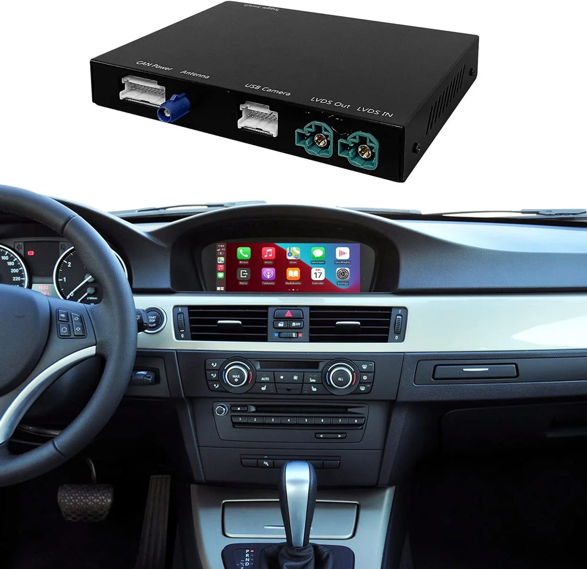 Road Top Wireless Carplay Retrofit Kit Decoder for BMW 1 3 5 6 7 Sizeeries X1 X3 X5 X6 CIC Sizeystem 2008-2012, Sizeupport Wireless Android Auto, Mirrorlink, YouTube