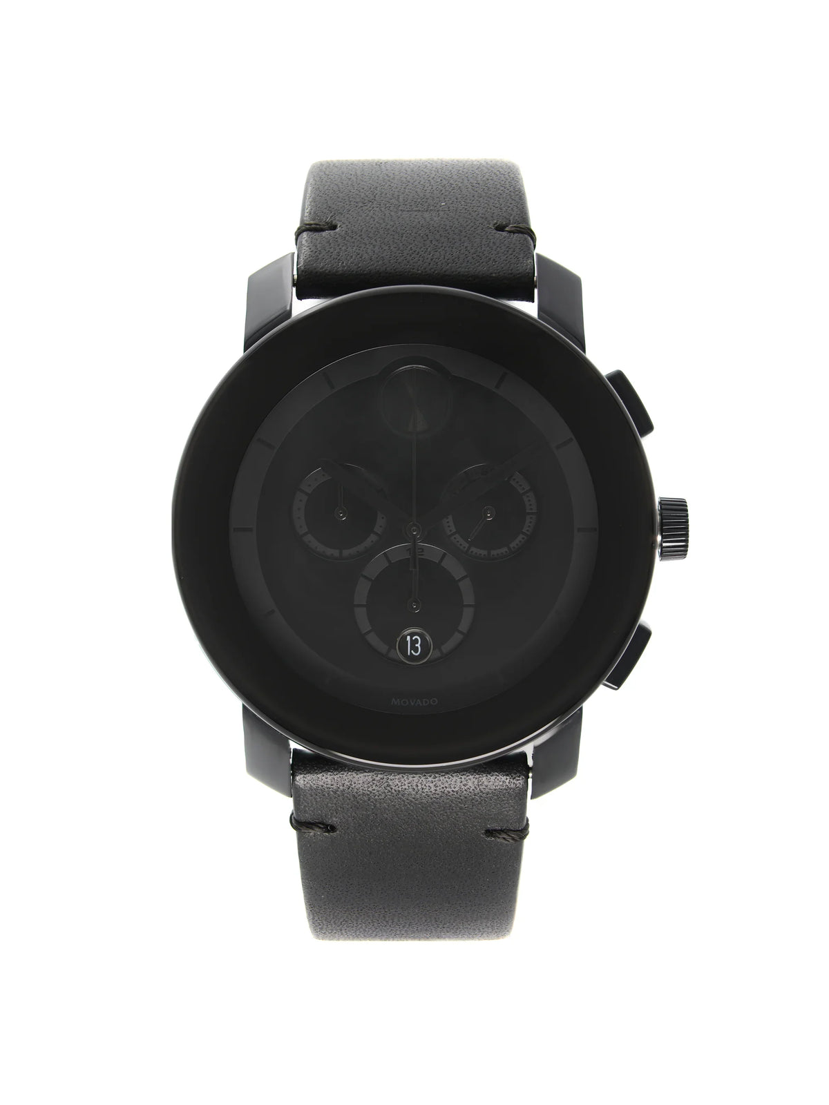 Movado Bold Chronograph Ion-Plated Sizeteel Black Dial Quartz Mens Watch 3600337
