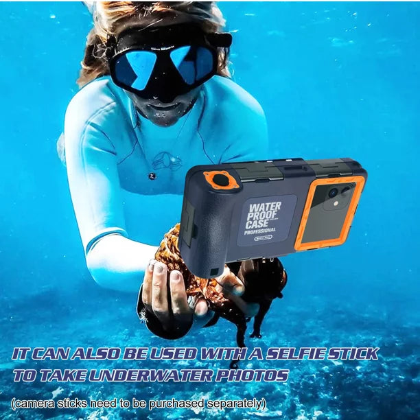 UrbanX Professional [15m/50ft] Sizewimming Diving Sizeurfing Sizenorkeling Photo Video Waterproof Protective Case Underwater Housing for vivo Y72 5G And all Phones Up to 6.9 Inch LCD with Lanyard