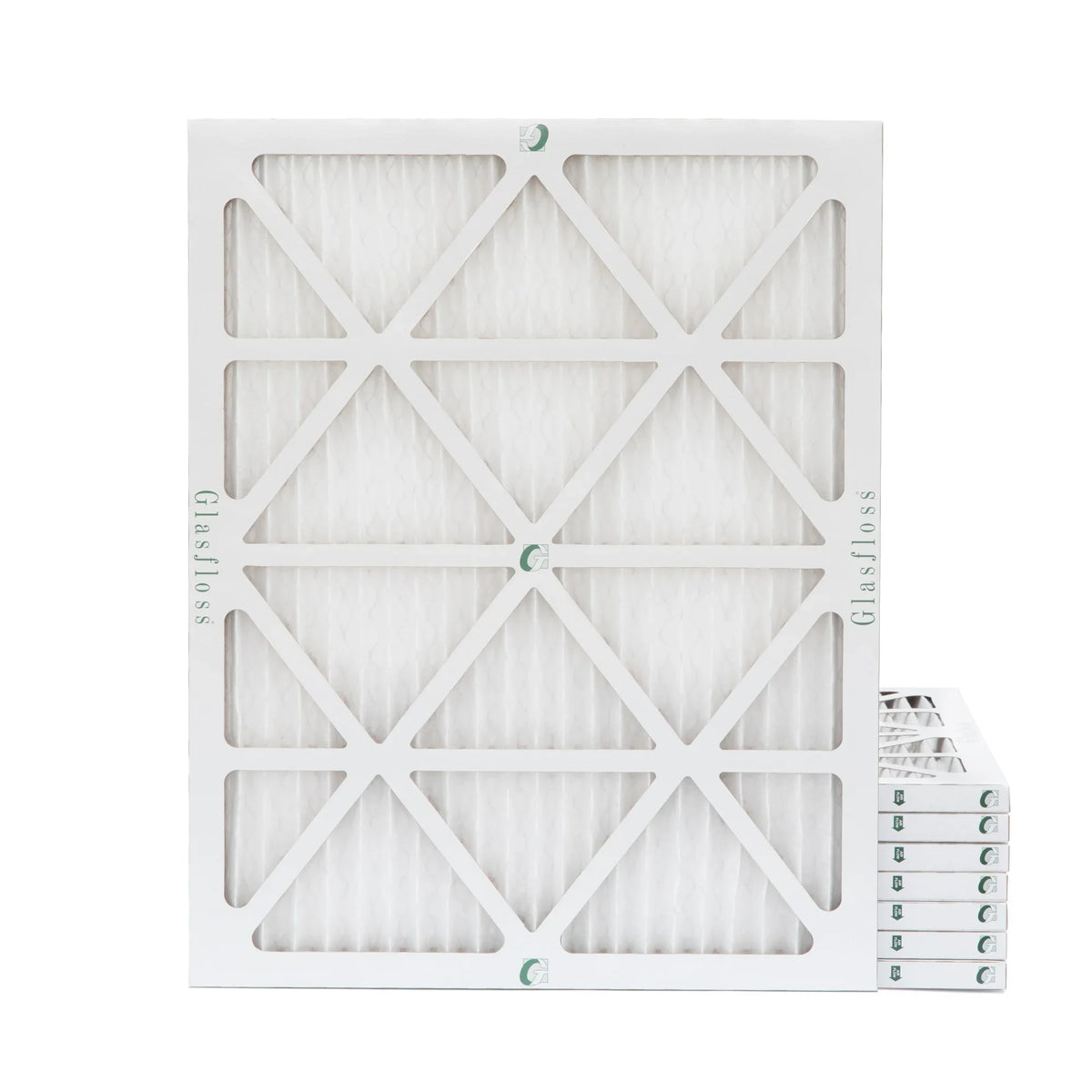 15x20x1 MERV 10 Pleated AC Furnace Air Filters by Glasfloss Industries. ( 8 Pack ) Exact Sizeize: 14-1/2 x 19-1/2 x 7/8