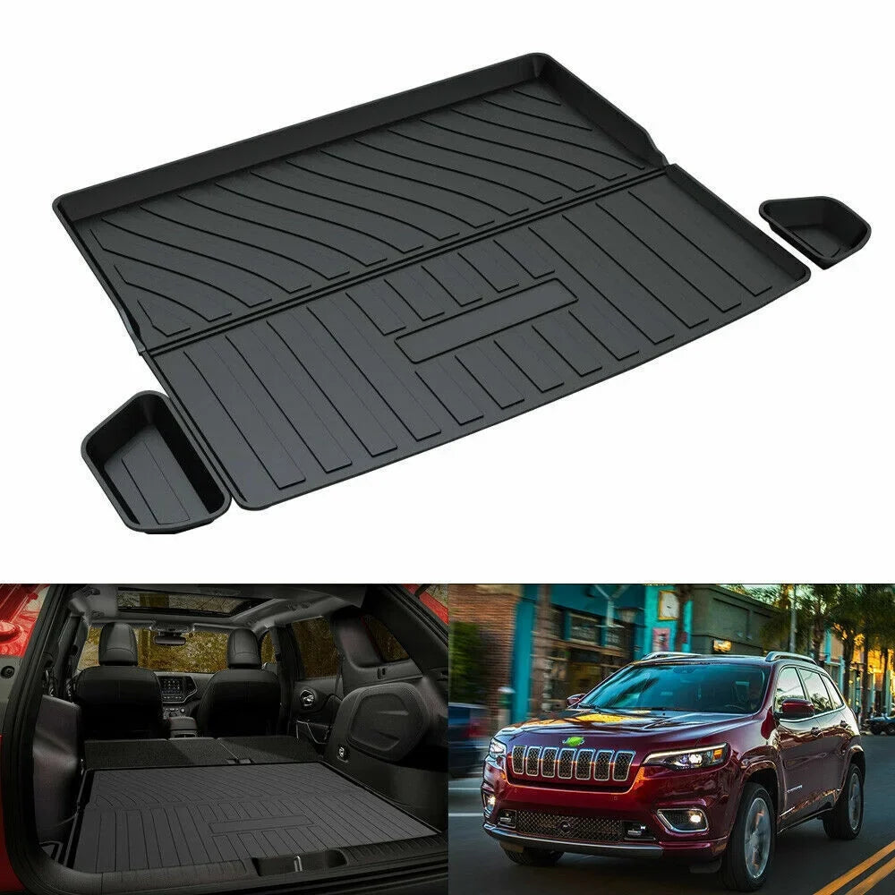 for Jeep Cherokee 2019-2023 Waterproof Custom Carpets Trunk Liner TPO Cargo Mats