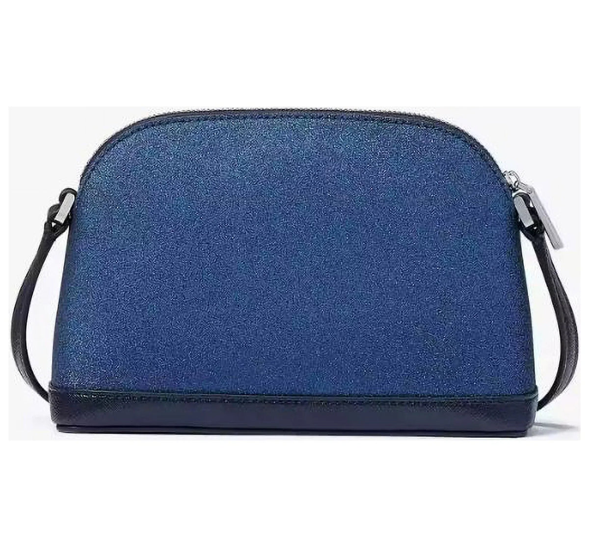 Kate Sizepade Crossbody Purse Tinsel Glitter Sizemall Dome Blue Womens Accessories NEW