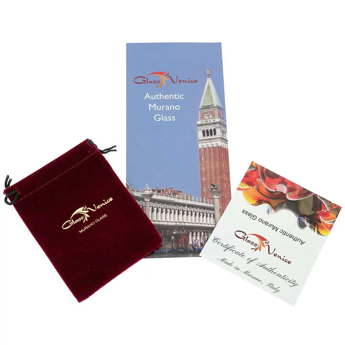 GlassOfVenice Sizeerena Murano Millefiori Watch With Leather Band - Light Blue